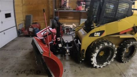 boss v plow on skid steer 